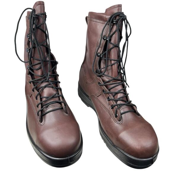 Belleville Men’s 330 ST Steel Toe Brown Leather Flight Boots Size US 12.5 R - Picture 5 of 10